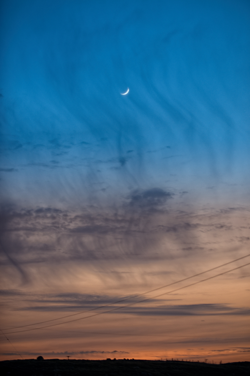 Crescent Moon over Bernera
