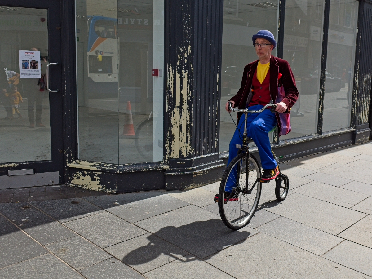 Street Performer on Penny Farthing
